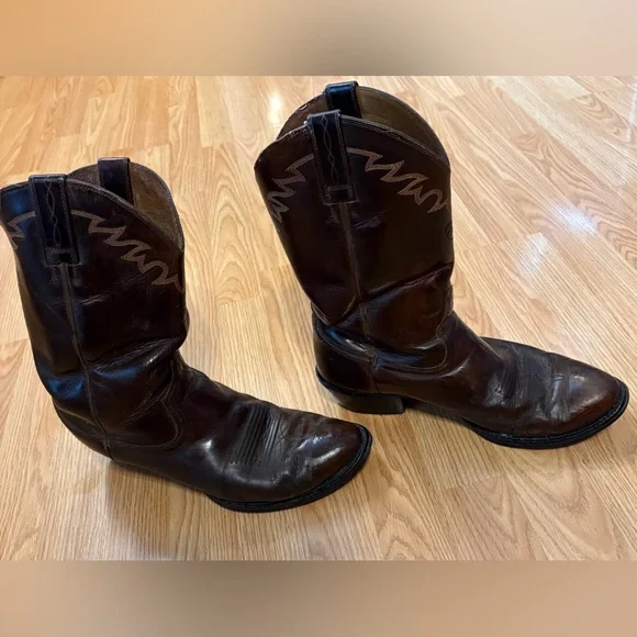 Ariat Men's Brown Leather Western/Cowboy Boots - size 10.5 EE - Picture 6 of 16